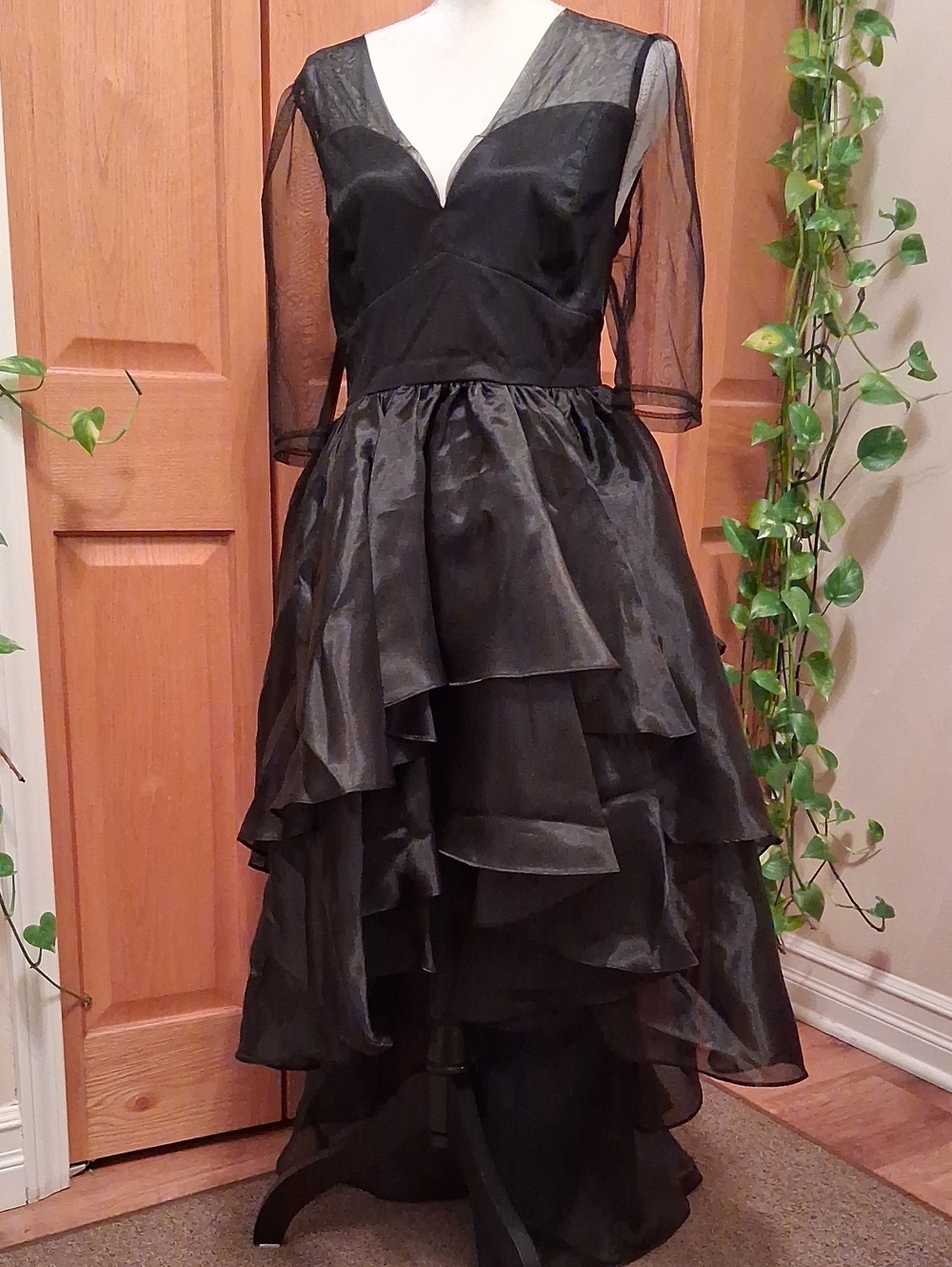 STYLEWE Elegant Black Layered Tulle Cocktail Dress